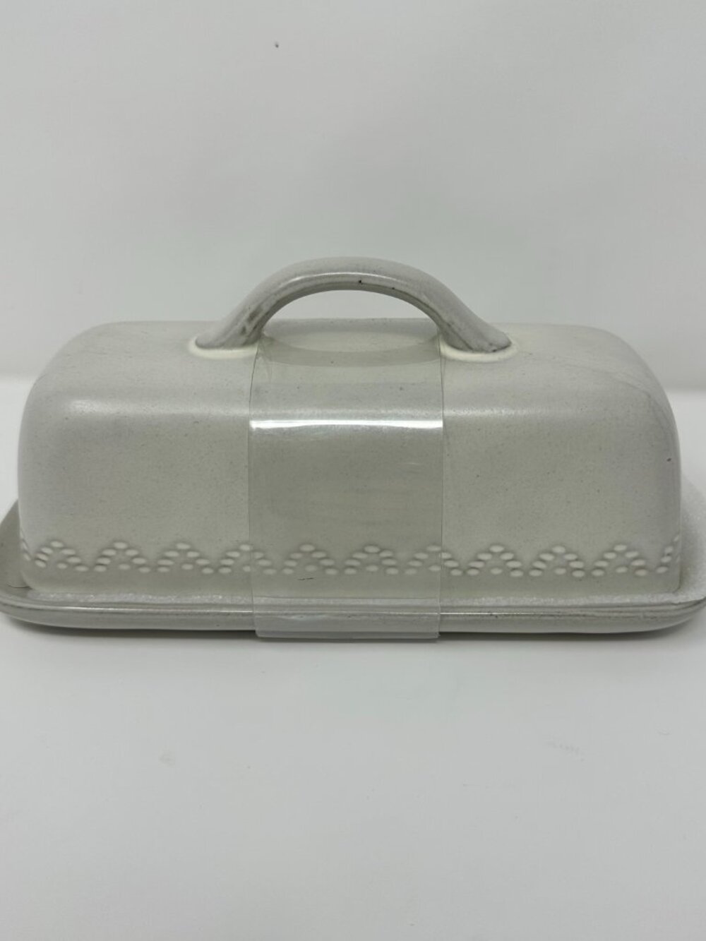 NEW Hearth & Hand Magnolia Target Stoneware Butter Dish Cream, boho farm kitchen